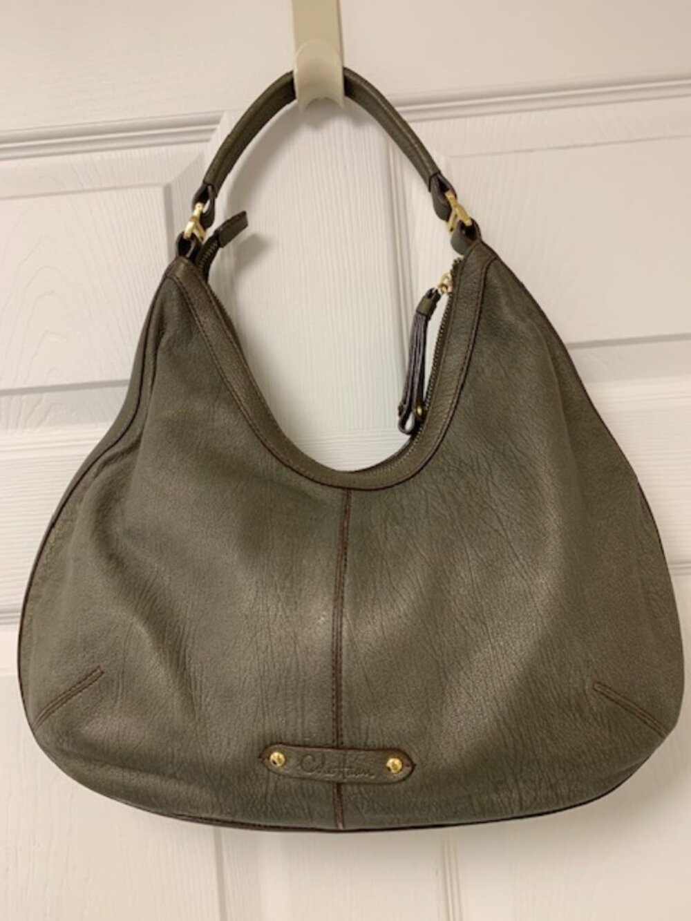 Cole Haan Olive Green Hobo Bag Purse Y2K